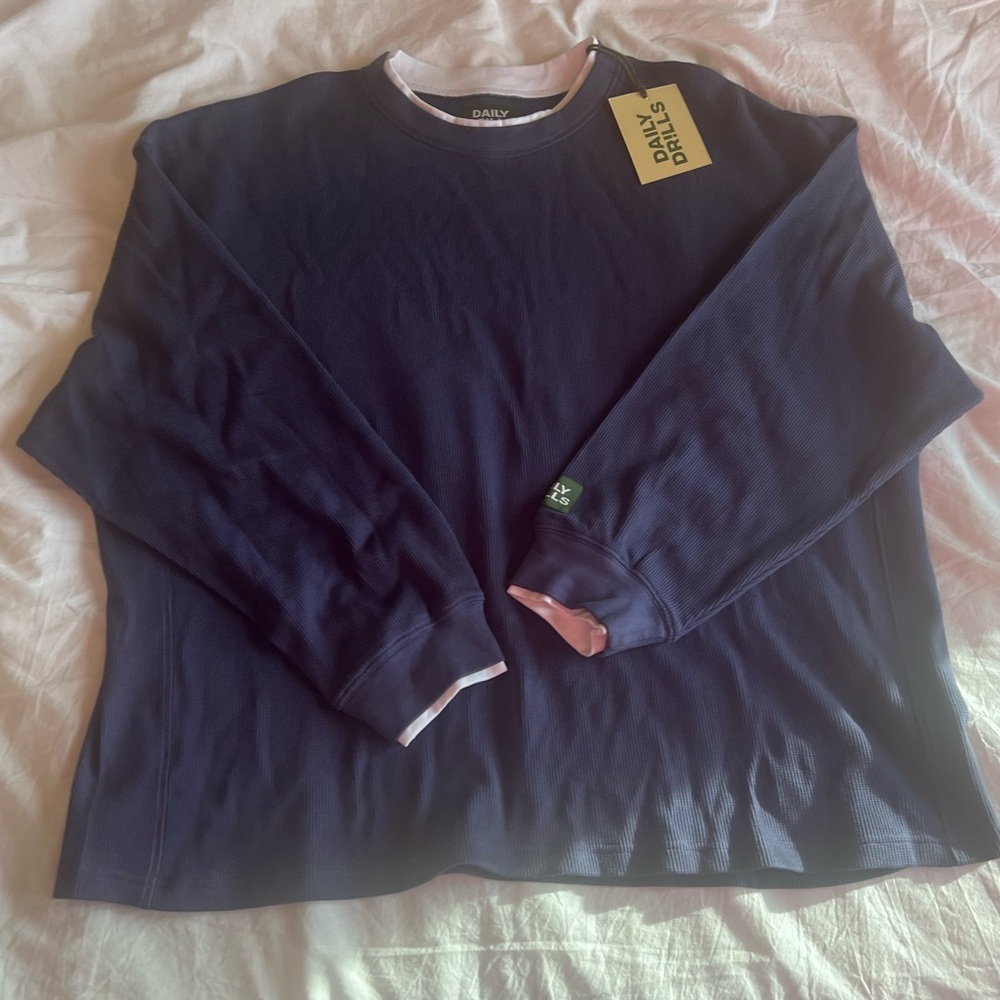 NWT Daily Drills Layered Oversized Thermal M/L
